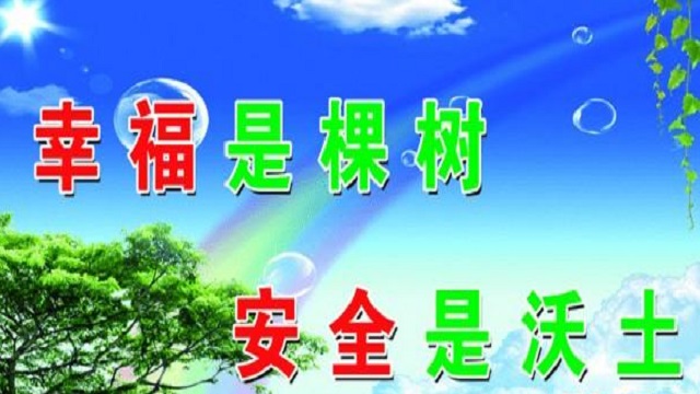 幸福是棵樹，安全是沃土！